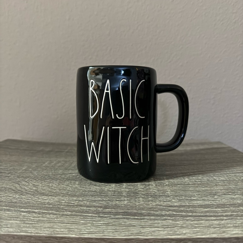 Rae Dunn Black 'Basic Witch' Mug